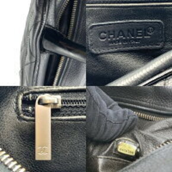 Chanel Matelasse Handbag Boston Bag Caviar Skin Black - Picture 7 of 7